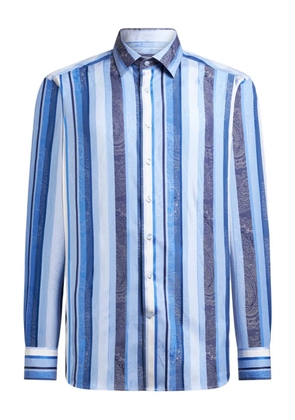 ETRO striped-pattern shirt - Blue