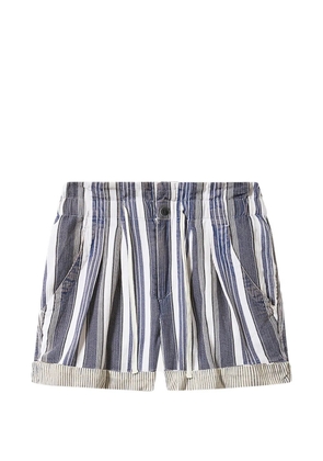 MARANT ÉTOILE NIRMA striped shorts - Blue