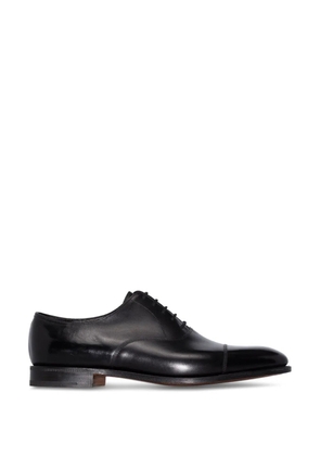 John Lobb front lace-up almond-toe Oxford shoes - Black