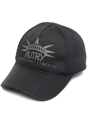 Autry logo print baseball cap - Black
