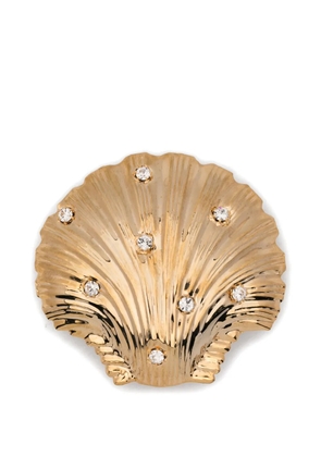 Rowen Rose shell embellished earrings - Gold