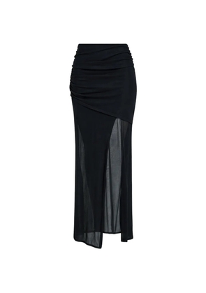 Liviana Conti Conti ribbed-knit A-line midi skirt - Black
