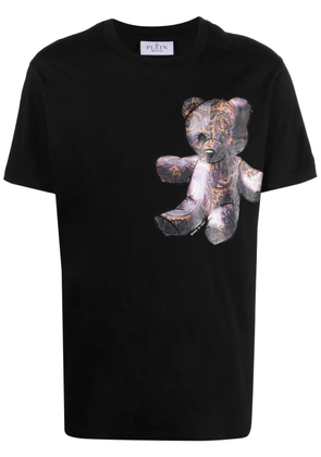 Philipp Plein teddy bear-print cotton T-shirt - Black