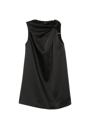 Eleh knot-detail mini dress - Black