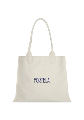 Fortela Rookbag cotton tote bag - White