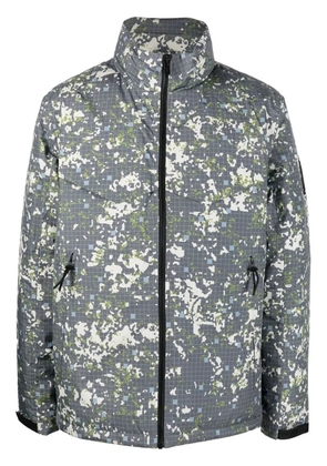 A-COLD-WALL* logo-print zipped jacket - Grey