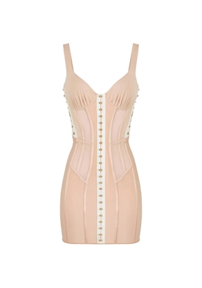 Elisabetta Franchi bustier mini dress - Neutrals