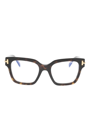 TOM FORD Eyewear Icon geometric glasses - Brown