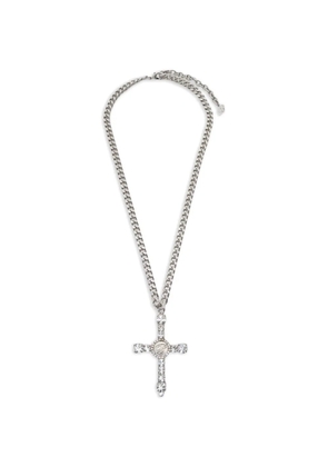 Blumarine cross chain necklace - Silver
