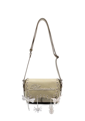 Blumarine embroidery charm shoulder bag - Green