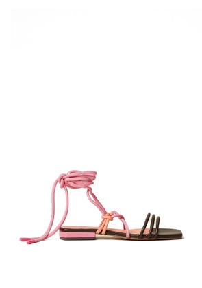 TWINSET x Myfo tie-fastening sandals - Orange