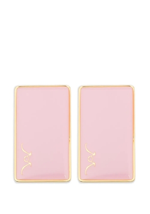 Rowen Rose rectangular earrings - Gold