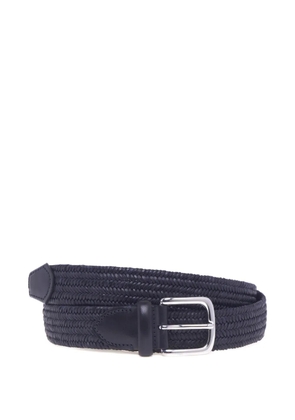 SERGIO GAVAZZENI braided bucle belt - Blue