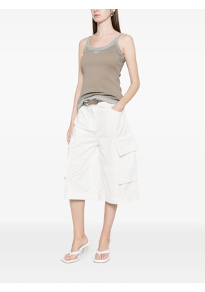 Off-White logo-print tank top - Neutrals