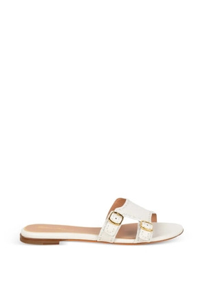 Santoni buckle strap sandals - White