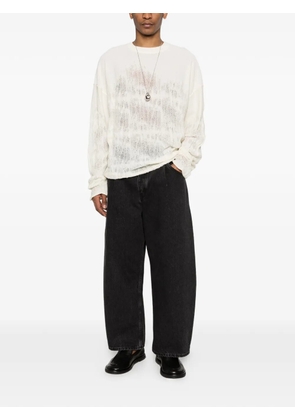 Isabel Benenato crew neck sweater - Neutrals