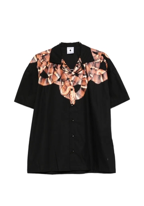 COUNTY OF MILAN snake-print shirt - Black