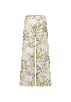 Seductive Rosanne printed trousers - White