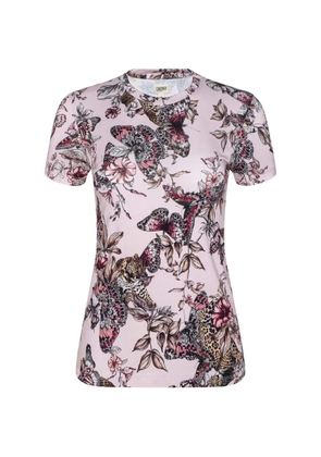 L'Agence Ressi butterfly-print T-shirt - Pink