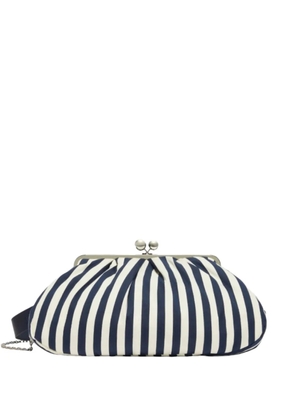 Weekend Max Mara striped top handle shoulder bag - Blue