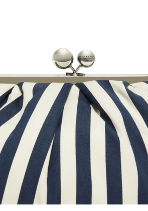 Weekend Max Mara striped top handle shoulder bag - Blue