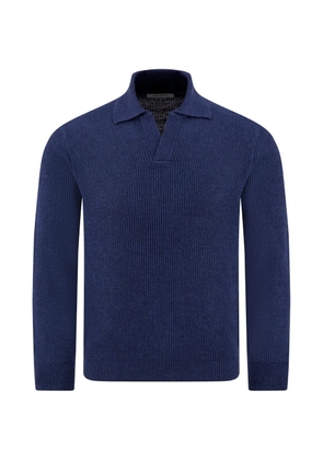 Gran Sasso polo-collar sweater - Blue