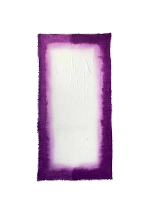 AMA PURE fringed scarf - Purple