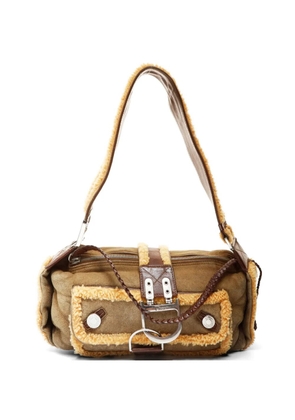 Christian Dior Pre-Owned 2005 Flight Line mouton shoulder bag - Neutrals