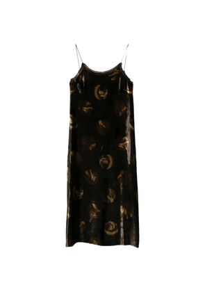 Uma Wang Anaya patterned midi dress - Black