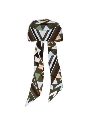 PUCCI Manuba-print silk bandana hat - Green