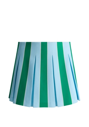 alice + olivia Emilie striped pleated mini skirt - Green