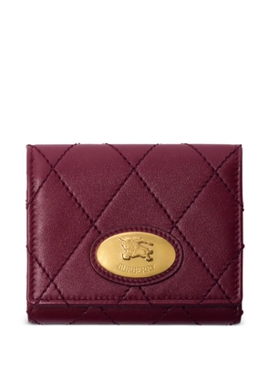 Burberry quilted knight-stamp wallet - Red