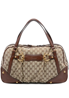 Gucci Pre-Owned 2016-2025 GG Canvas Jockey boston bag - Brown