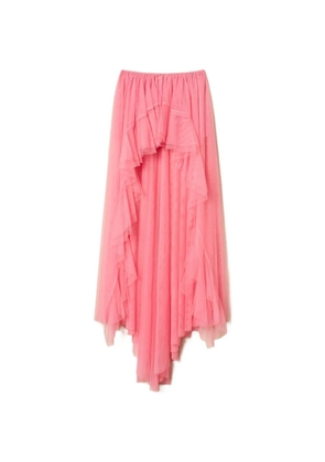 TWINSET x Myfo asymmetric tulle skirt - Pink