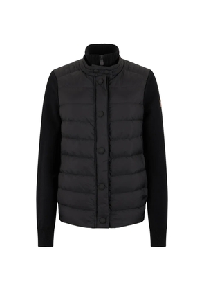 Moncler Grenoble quilted panelled top - Black