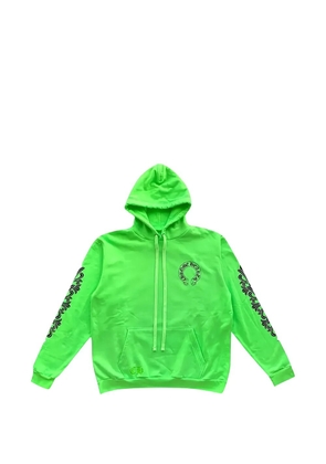 Chrome Hearts Miami scroll logo hoodie - Green