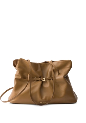 Prada Dada large nappa leather tote bag - Neutrals