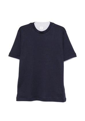 Eleventy trimmed T-shirt - Blue