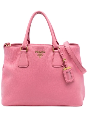 Prada Pre-Owned 2010-2025 Vitello Daino Open Convertible Tote satchel - Pink