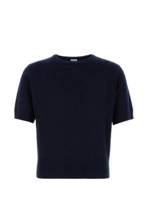 Jil Sander short-sleeved sweater - Blue