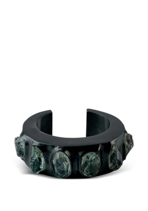 Parts of Four surfaced crescent bracelet - Black