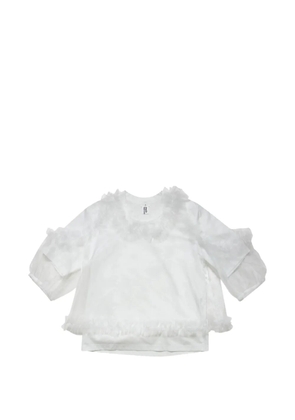 Noir Kei Ninomiya ruffled blouse - White
