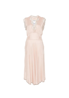 Maison Margiela midi silk dress - Neutrals