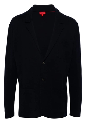 Isaia fine-knit cardigan - Blue