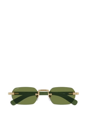 Cartier Eyewear rectangle-frame sunglasses - Gold