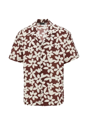 Emporio Armani floral short-sleeve shirt - Brown