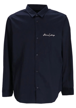 Armani Exchange logo-embroidered shirt - Blue