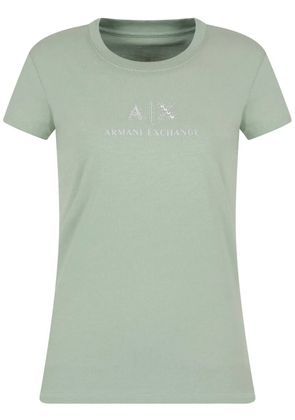 Armani Exchange logo-embellished T-shirt - Green