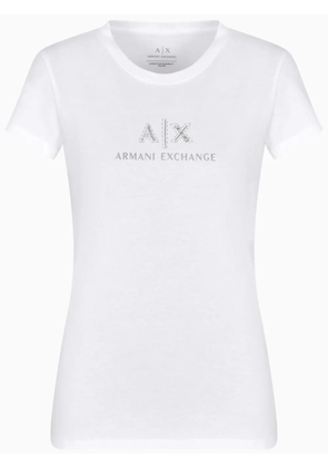 Armani Exchange logo-embellished T-shirt - White