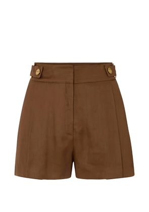 Elisabetta Franchi rings panel shorts - Brown